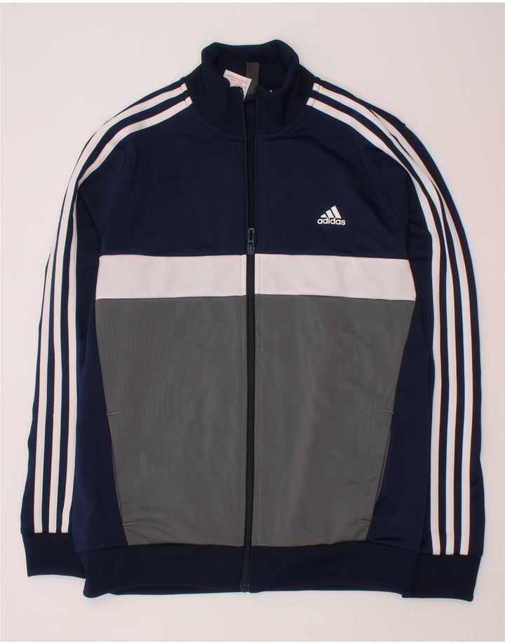 ADIDAS Træningsdragt topjakke til drenge 13-14 år Navy Blue Colourblock
