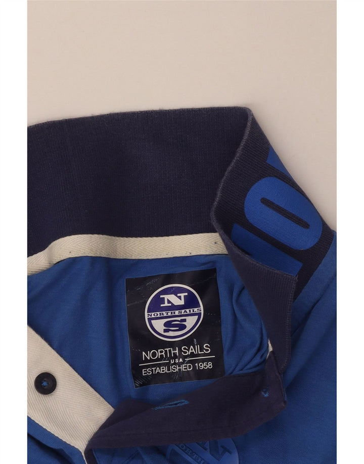 NORTH SAILS Grafisk poloshirt til mænd Lille Blå