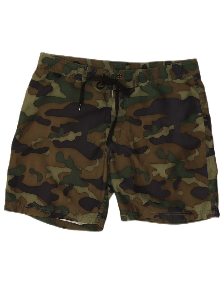 SUNDEK Herre badeshorts Medium Khaki Camouflage Polyester