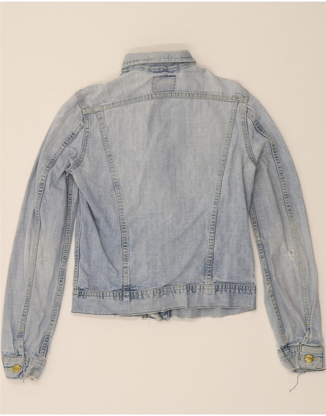 LEE Womens Denim Jacket UK 10 Small Blue Vintage Lee and Second-Hand Lee from Messina Hembry 