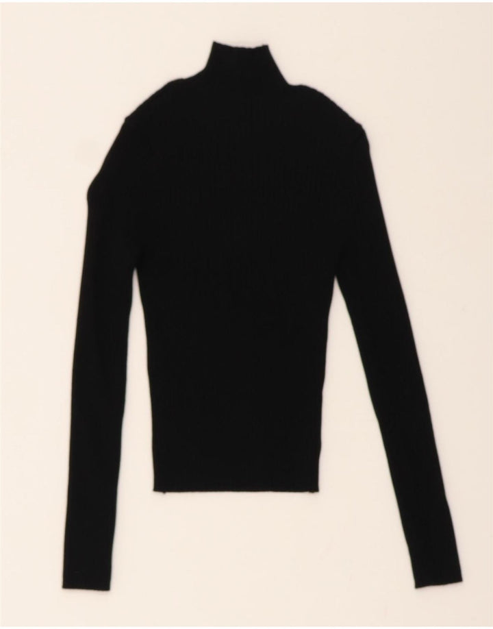 ZARA Womens Turtle Neck Jumper Sweater UK 10 Small Black Vintage Zara and Second-Hand Zara from Messina Hembry 