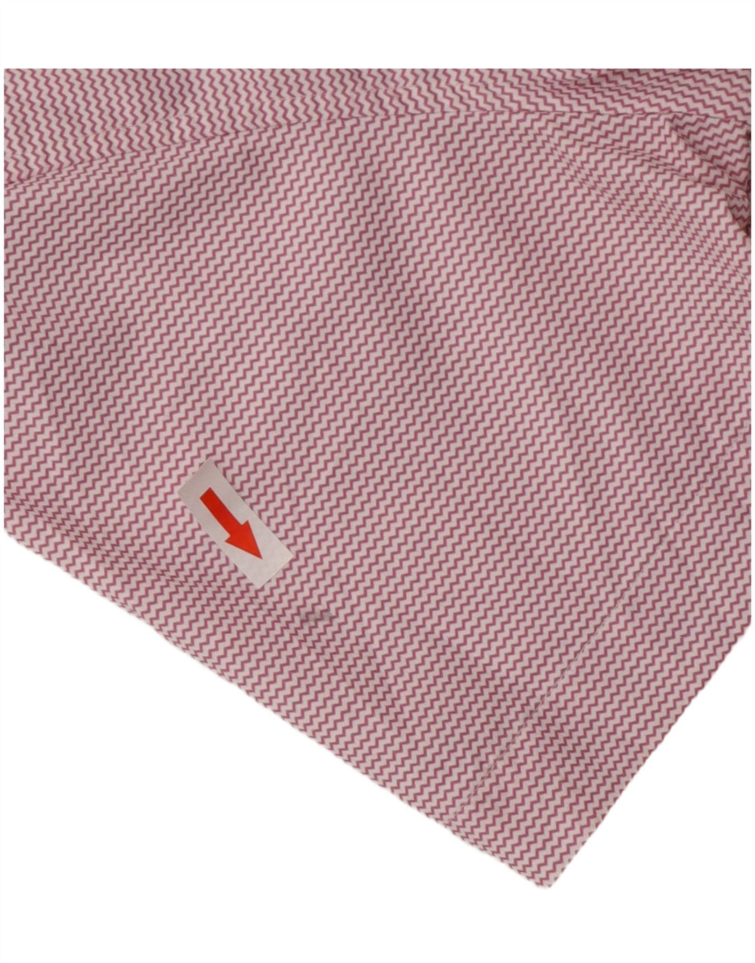 BONOBOS Herre skræddersyet pasform kortærmet skjorte Lille Pink Chevron Nylon