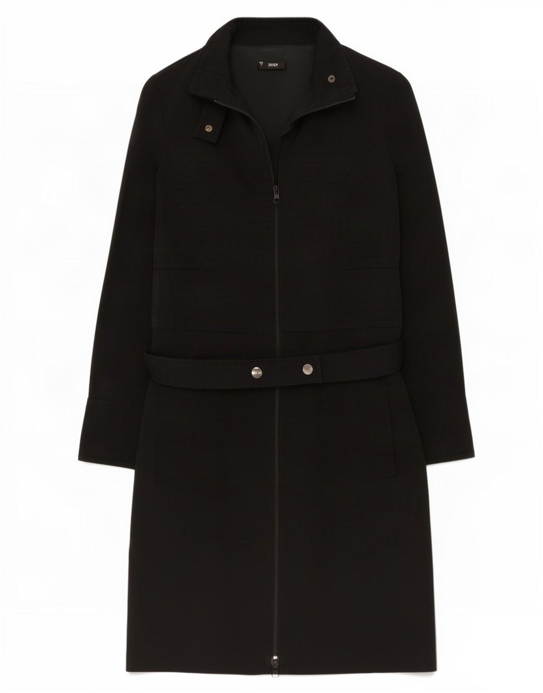 Hugo Boss Dame Langærmet Skift Kjole UK 10 Small Black Polyester