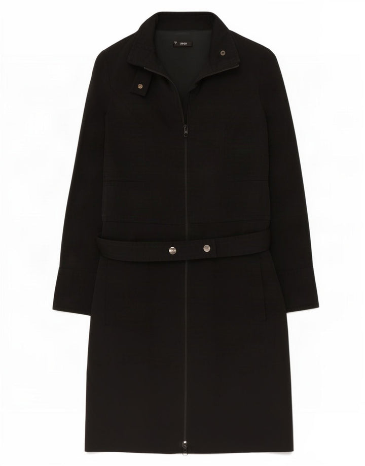 Hugo Boss Dame Langærmet Skift Kjole UK 10 Small Black Polyester