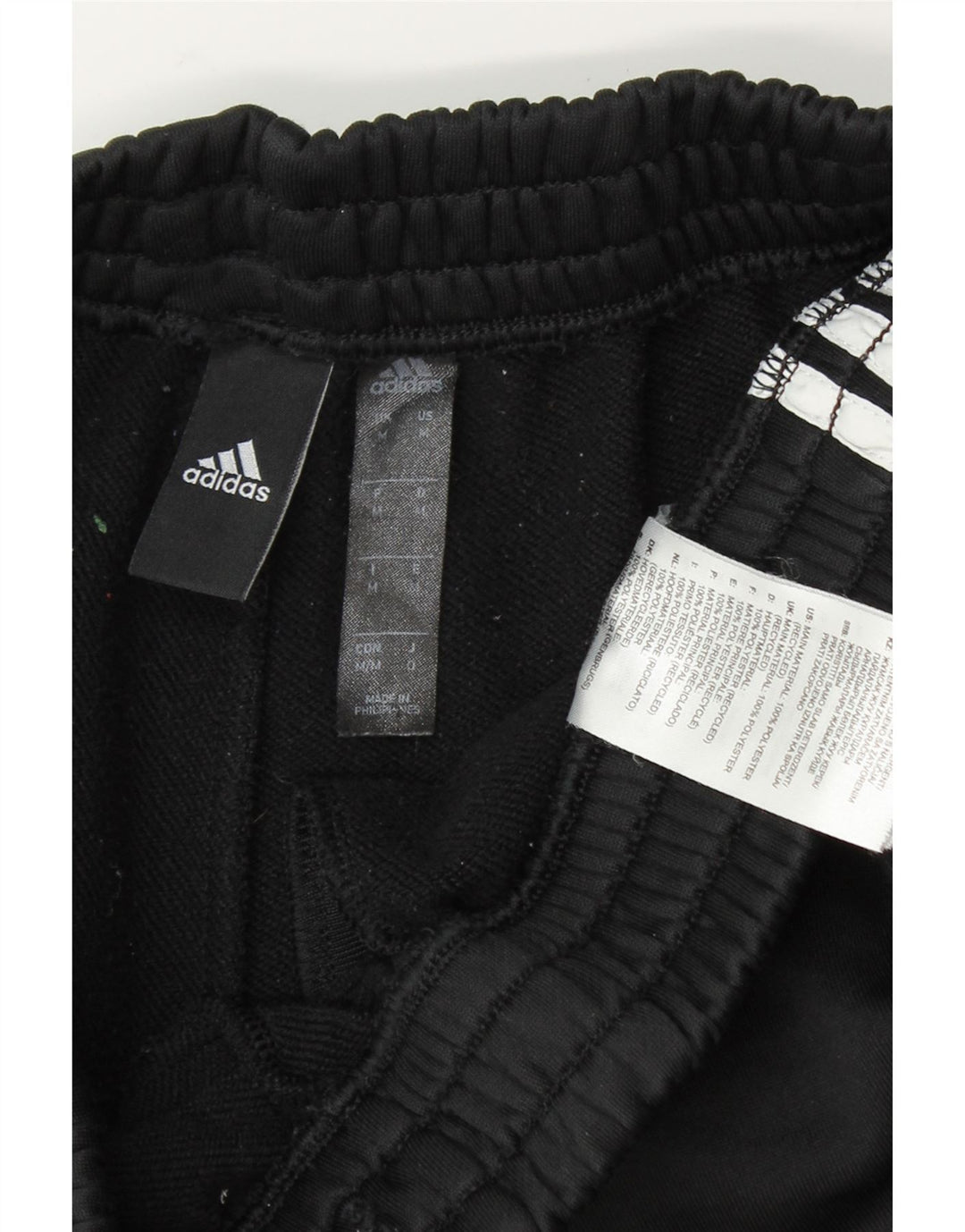 ADIDAS Womens Aeroready Tracksuit Trousers UK 12 Medium  Black Polyester Vintage Adidas and Second-Hand Adidas from Messina Hembry 