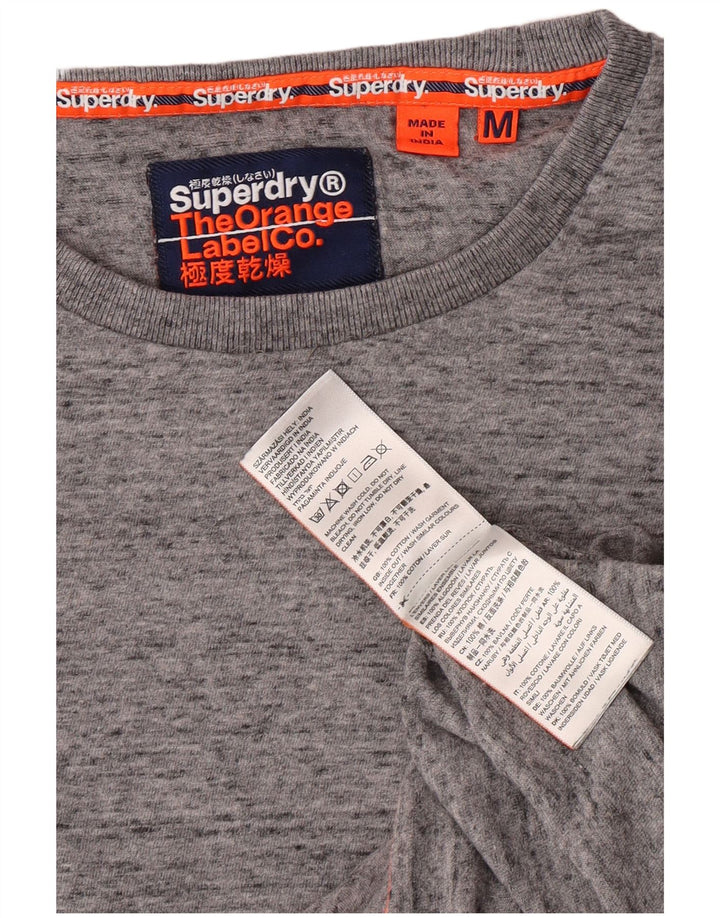 Superdry Herre Top Langærmet Medium Grey Flecked Bomuld