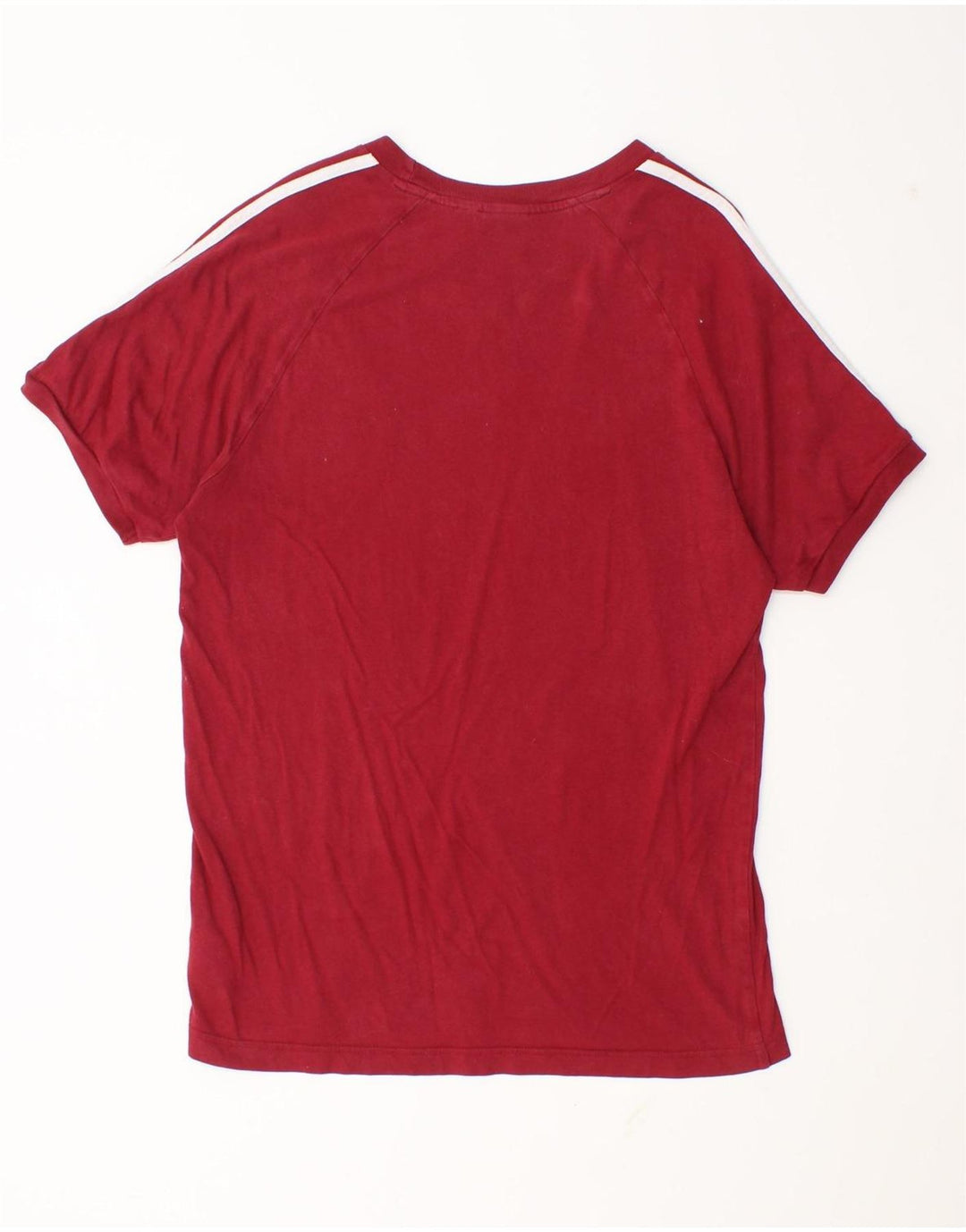 Adidas Herre T-Shirt Top Medium Bourgogne Bomuld