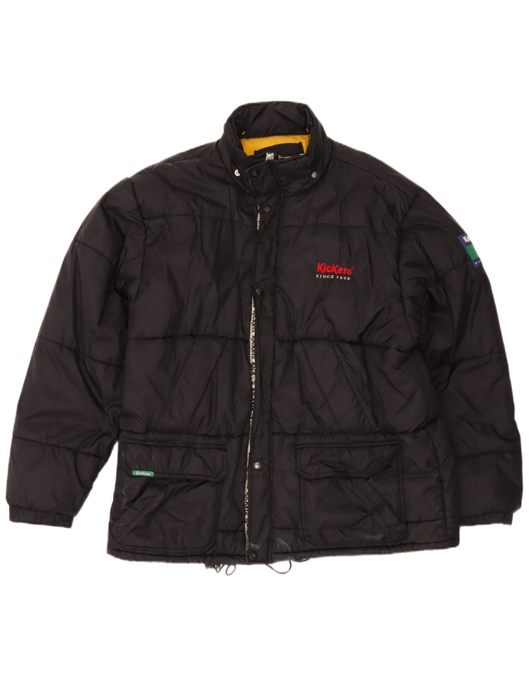 Kickers Polstret Herrejakke UK 38 Medium Sort Nylon