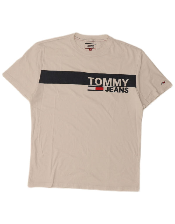 TOMMY HILFIGER Herre grafisk T-shirt Top Lille hvid Colourblock