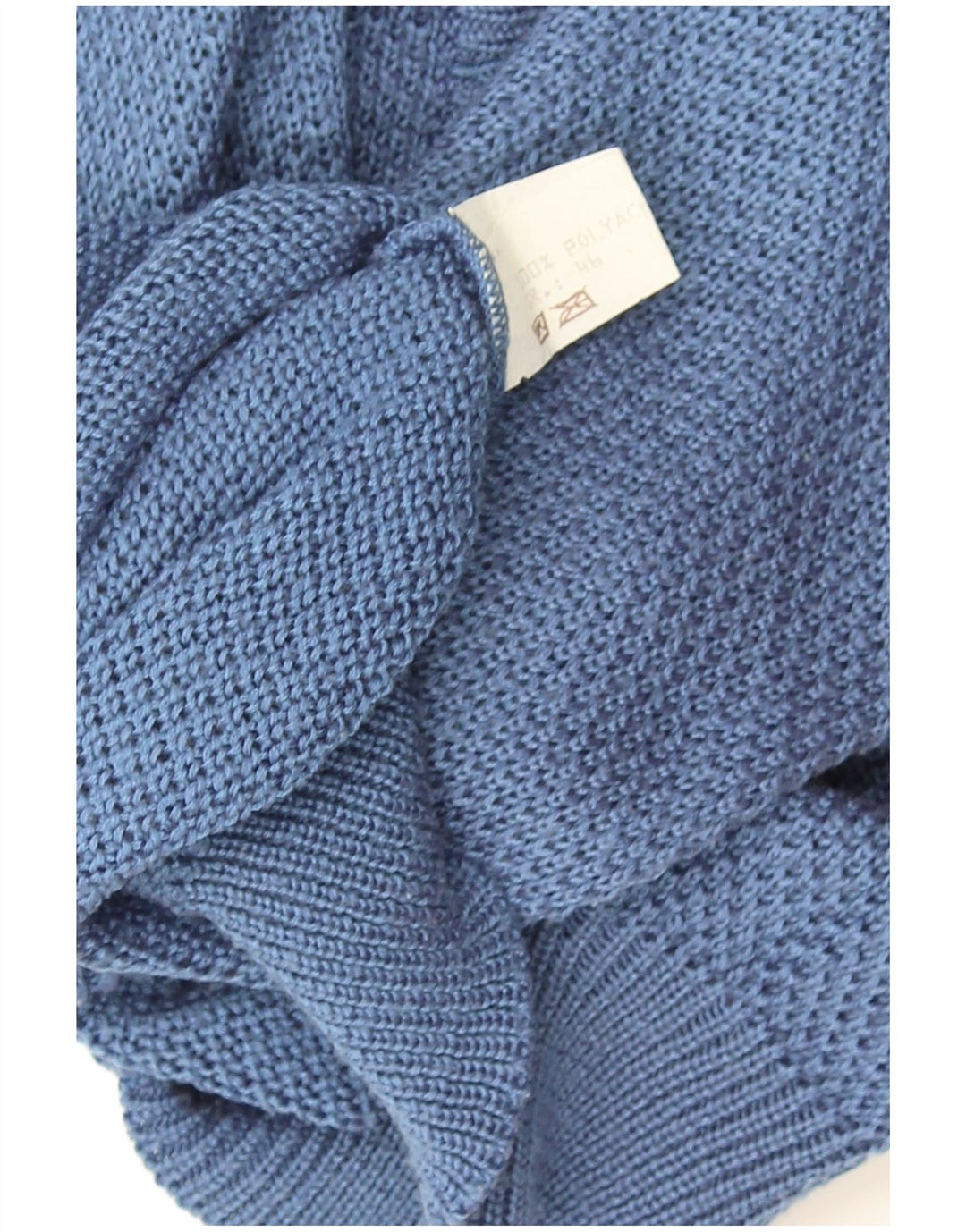 Vintage dame cardigan sweater IT 46 Large Blue Polyester