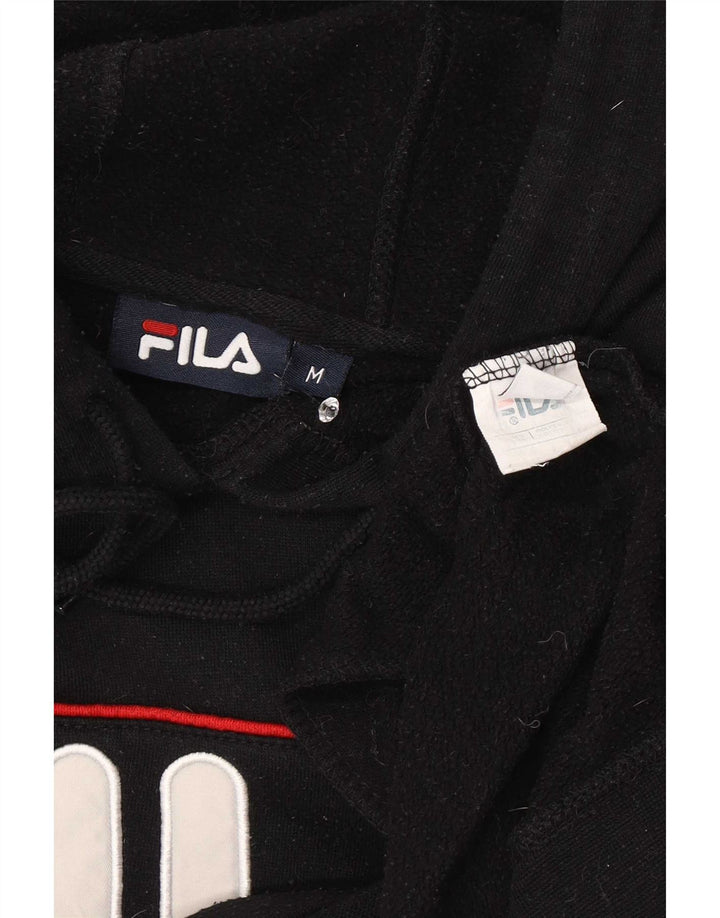 Fila Herre grafisk hættetrøje Jumper Medium Sort Stribet Polyester
