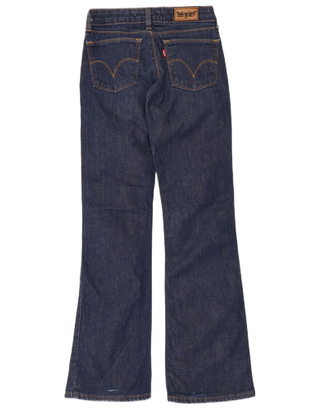 LEVI'S Dame 572 Bootcut Jeans W26 L32 Marineblå Bomuld