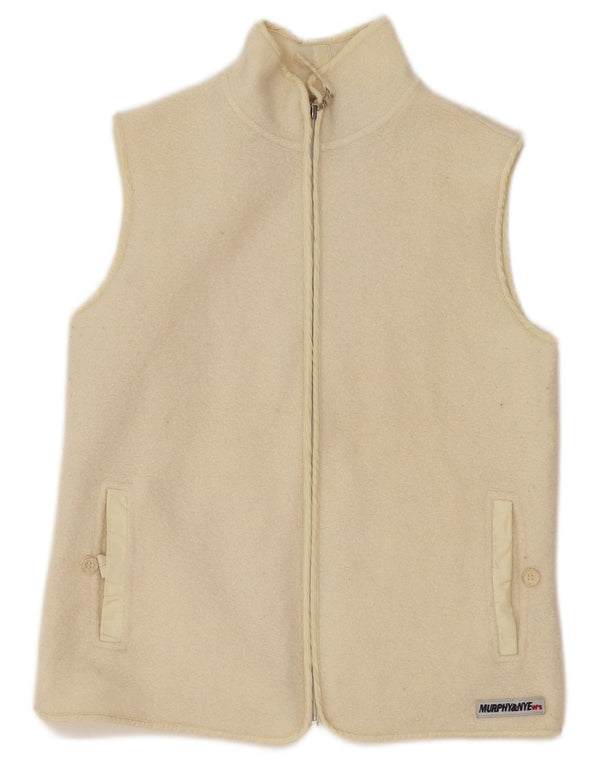 Murphy & Nye Womens Gilet UK 12 Medium Off White