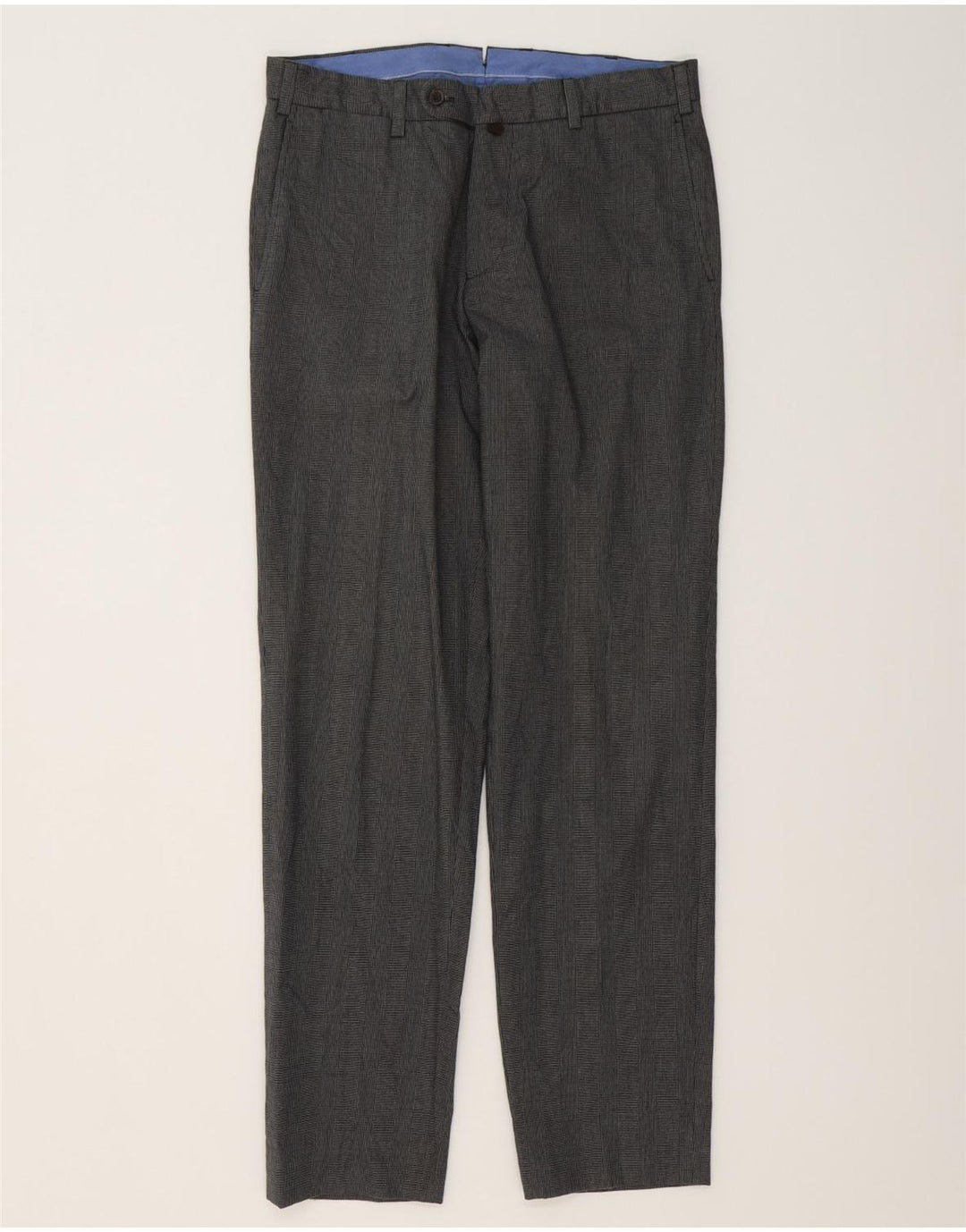 MASSIMO DUTTI Herredragtbukser EU 40 Medium W31 L31 Grå Houndstooth