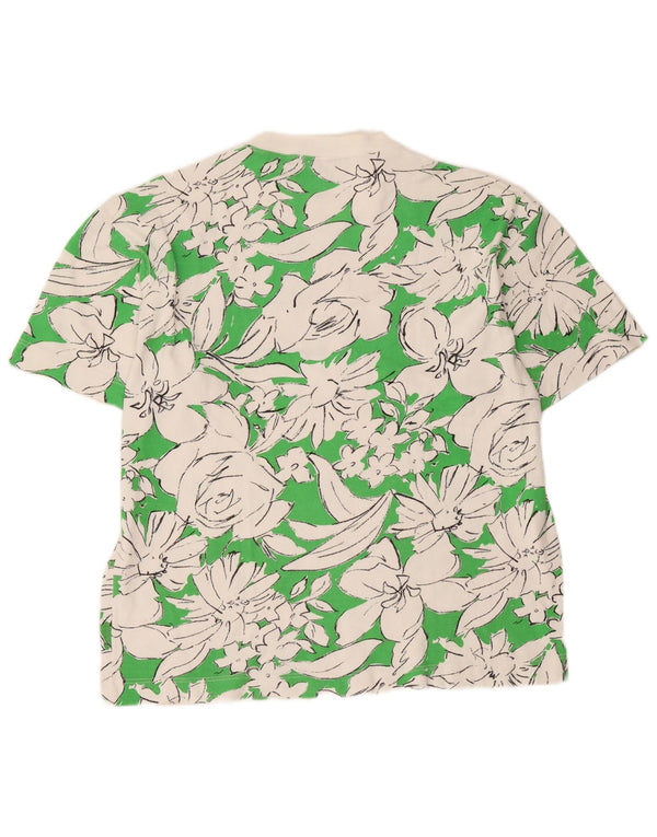 Bedste firma Herre By Olmes Carretti Grafisk T-Shirt Top XL Grøn Blomster