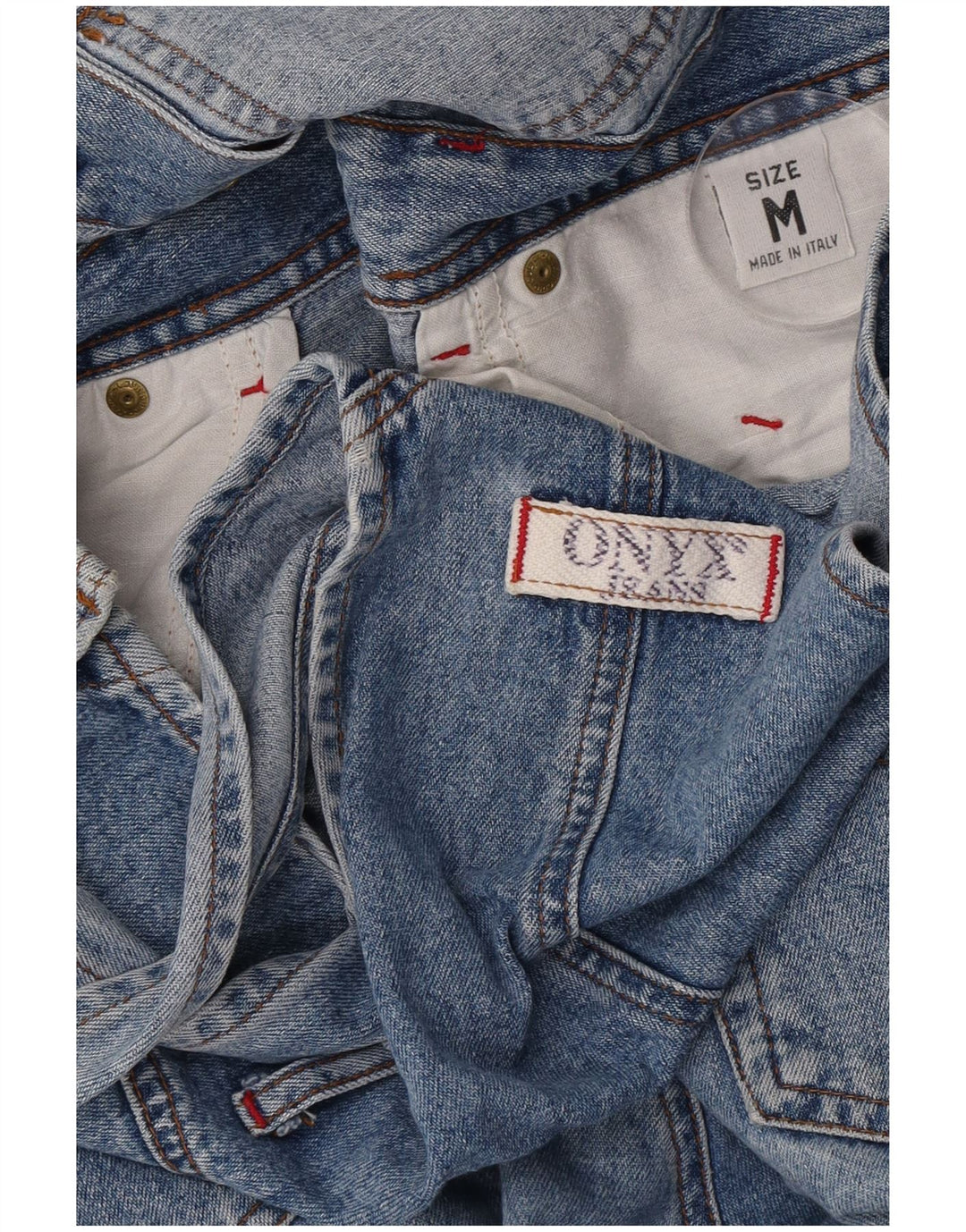 Onyx Damebukser tilspidsede jeans Medium W34 L28 Blå Bomuld