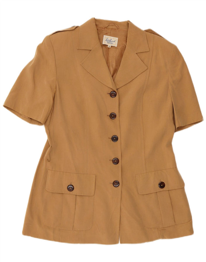 LUISA SPAGNOLI Dame Perugia 5-knaps blazerjakke IT 44 Medium Beige