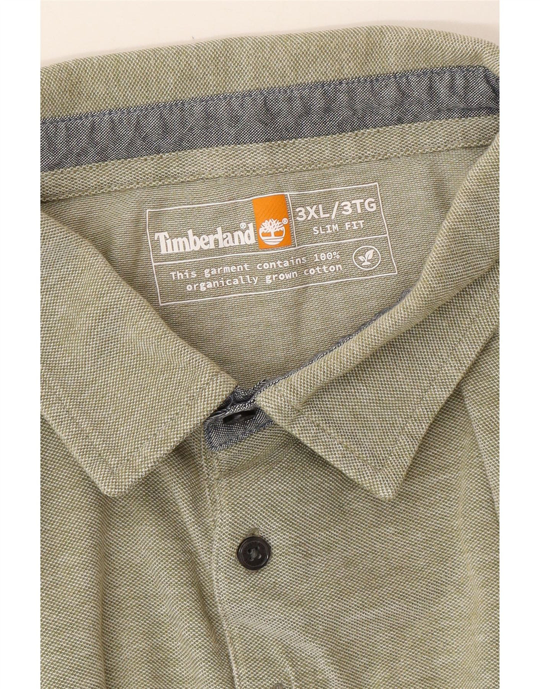 TIMBERLAND Herre Slim Fit Polo Shirt 3XL Grøn Bomuld