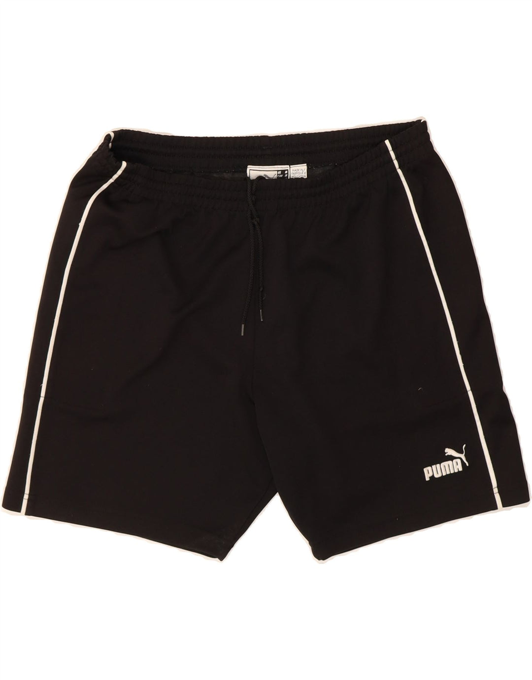 PUMA Mens Sport Shorts Medium  Black Polyester Vintage Puma and Second-Hand Puma from Messina Hembry 