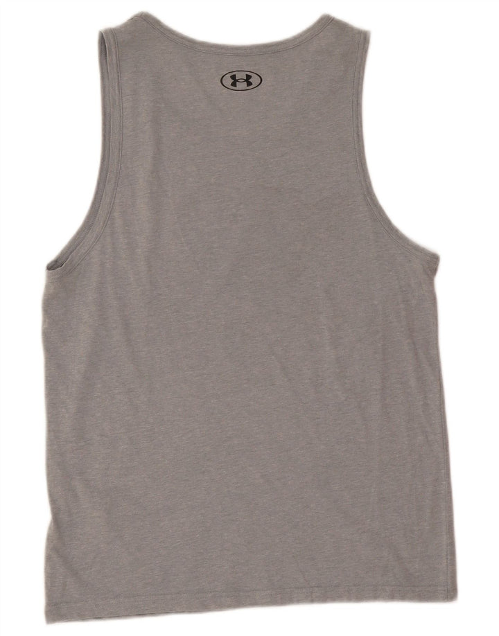 Under Armour Herre Grafisk Vest Top Medium Grå Bomuld