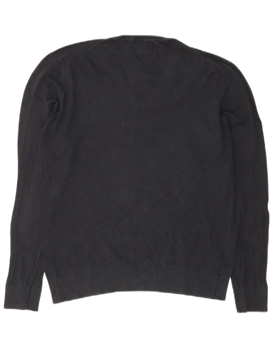 Zara Herre V-hals sweater Stor sort bomuld
