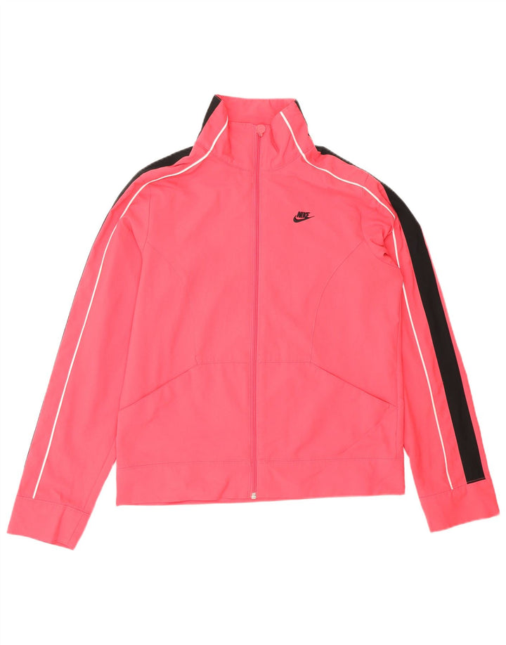 Nike træningsdragt topjakke til kvinder US 4/6 Small Pink Colourblock Polyester