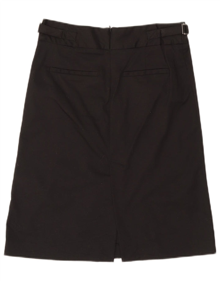 Zara A-line nederdel til kvinder XS W24 Sort bomuld