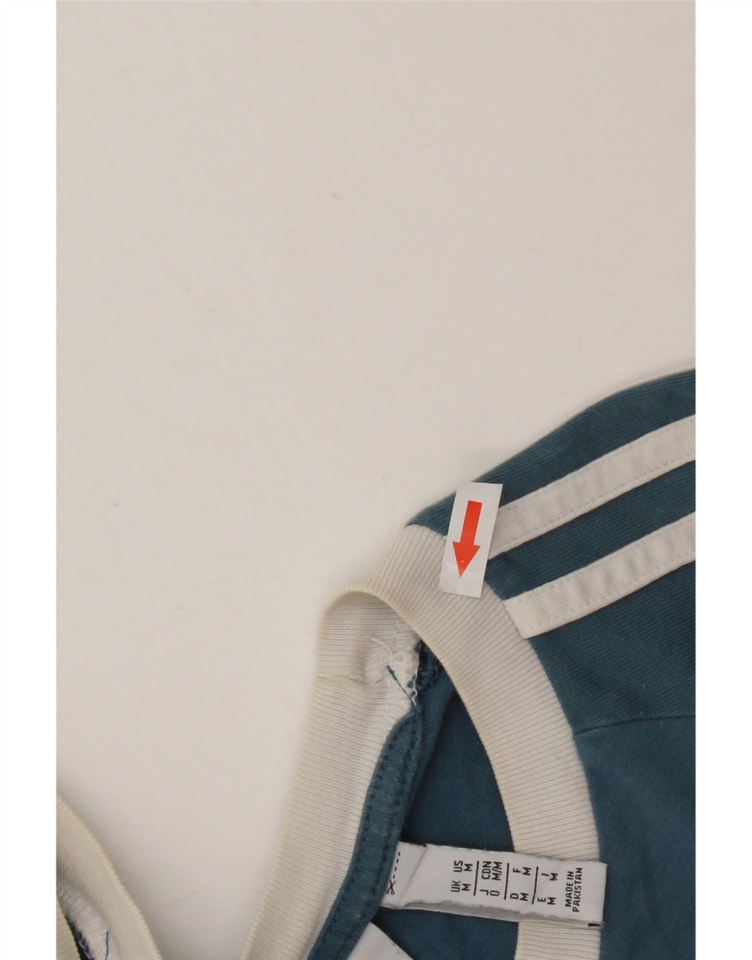 ADIDAS T-shirt top mellemblå bomuld til mænd