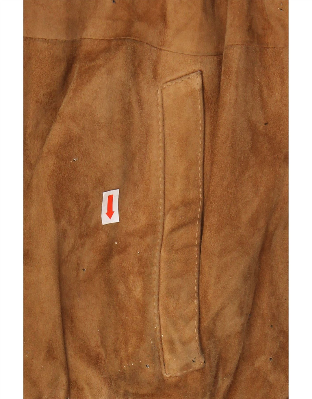 VINTAGE Womens Suede Jacket UK 14 Medium Brown Leather