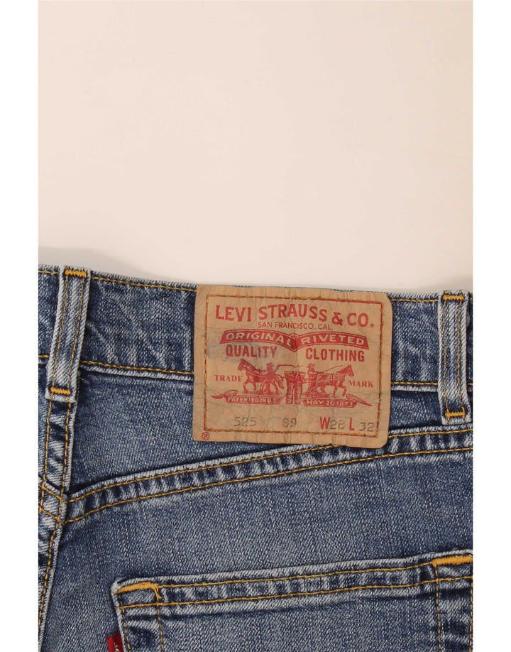 Levi's Dame 525 Denim Shorts Medium W28 Blå Bomuld
