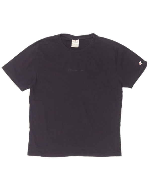 Champion Dame T-Shirt Top UK 16 Large Navy Blue
