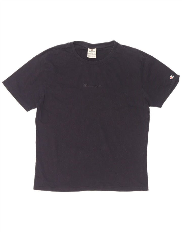 Champion Dame T-Shirt Top UK 16 Large Navy Blue