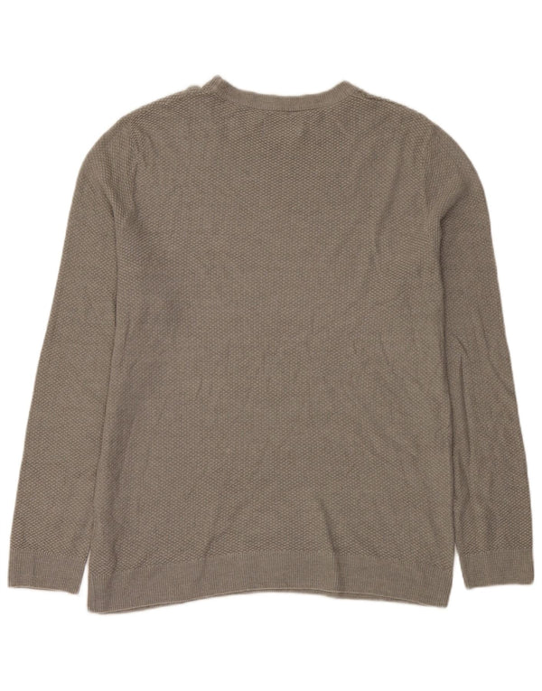 Jack & Jones Herre Boat Neck Jumper Sweater XL Grå Bomuld