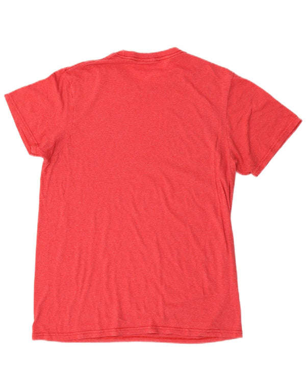 Quiksilver Herre Regular Fit Grafisk T-shirt Top Medium Rød Bomuld