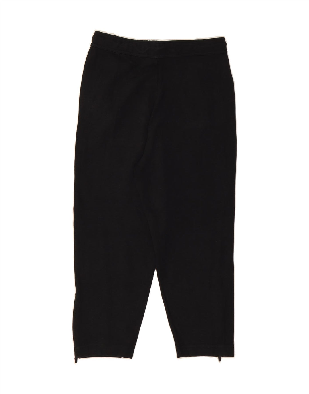 NIKE Womens Crop Tracksuit Trousers UK 10 Small Black Cotton Vintage Nike and Second-Hand Nike from Messina Hembry 