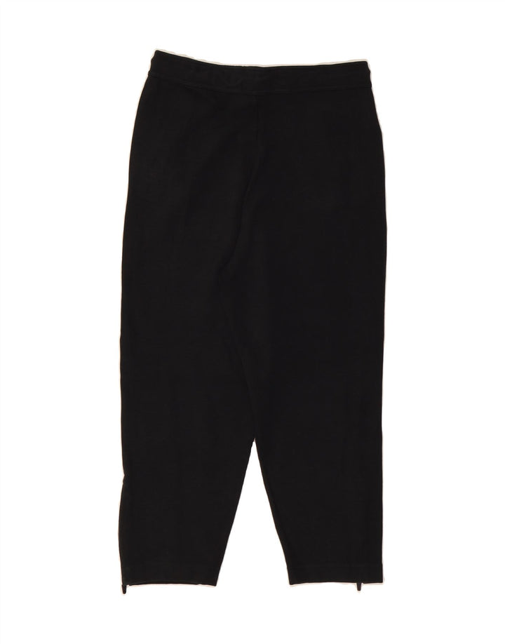 NIKE Womens Crop Tracksuit Trousers UK 10 Small Black Cotton Vintage Nike and Second-Hand Nike from Messina Hembry 