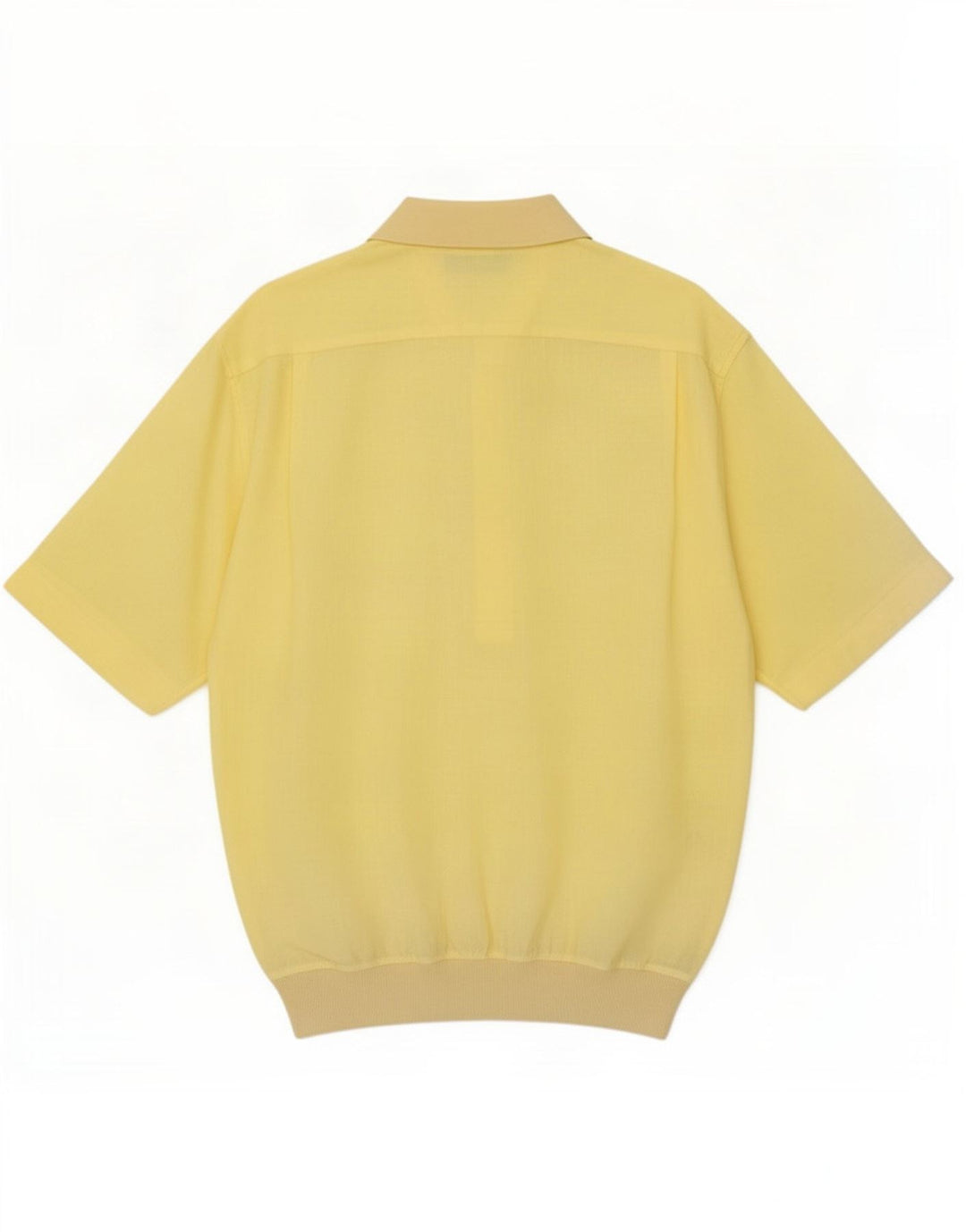 Gran Sasso Herre Kortærmet Pullover Shirt Stor gul hør
