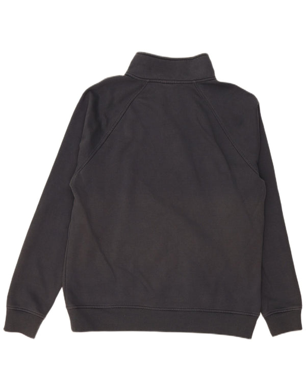 Champion Mens Zip Neck Sweatshirt Jumper XL Grey Cotton