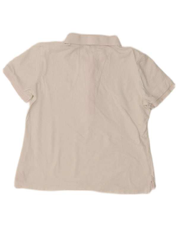Gant Dame Polo Shirt UK 14 Medium White
