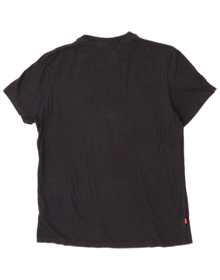 Levi's Herre grafisk T-shirt top mellem sort bomuld