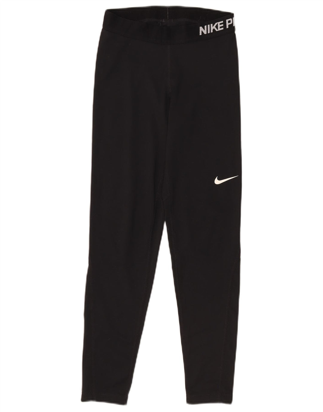 Nike Dame Dri Fit Grafiske Leggings UK 12 Medium Sort Polyester