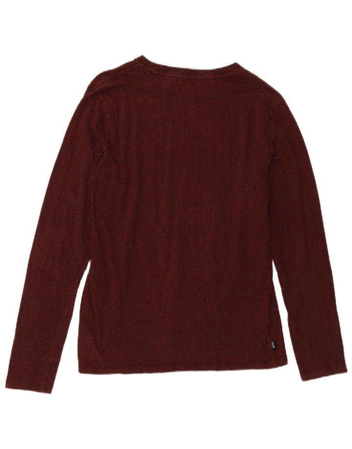 SUPERDRY Herre Top Langærmet XL Burgundy