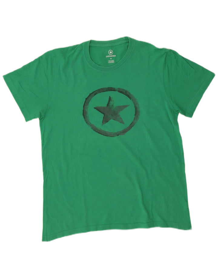 Converse Grafisk T-shirt til mænd, mellemgrøn bomuld