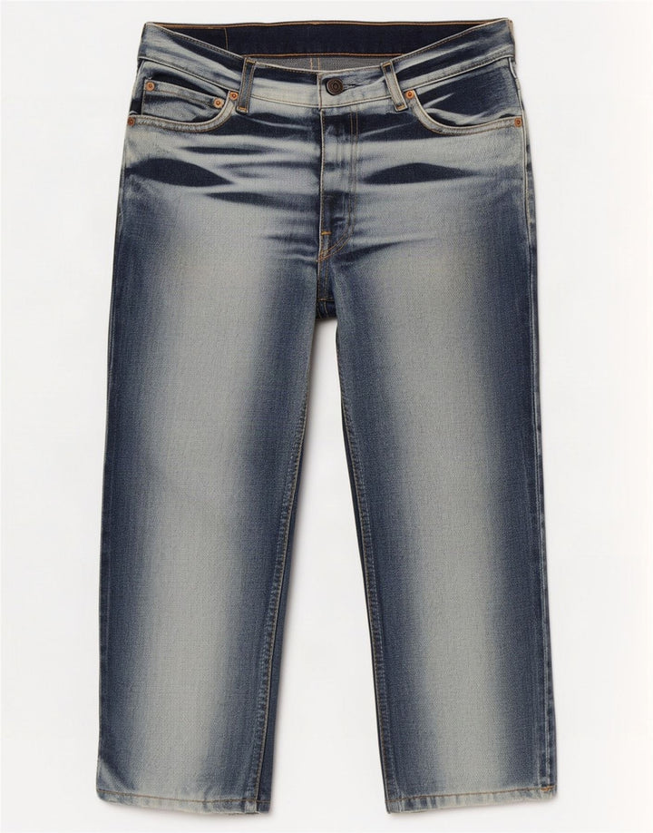 Levi's Herre 661 Capri Jeans W32 L22 Navy Blue Colourblock