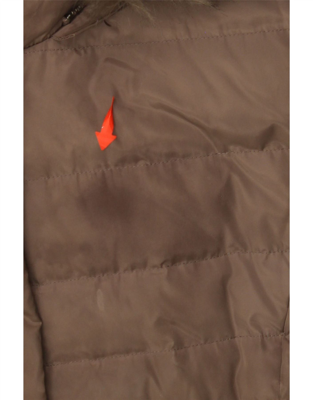 ARMANI JEANS Polstret hættejakke til kvinder IT 40 Lille brun polyester