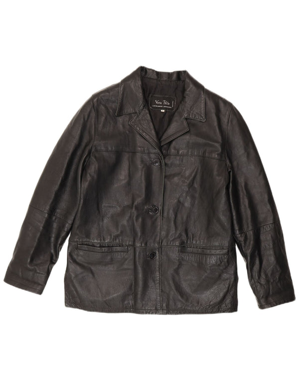 Lavorazione Artigiana Dame Læderjakke IT 44 Medium Sort Læder