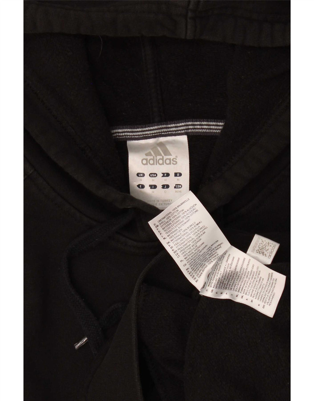 Adidas Herre hættetrøje Jumper Medium Sort Bomuld