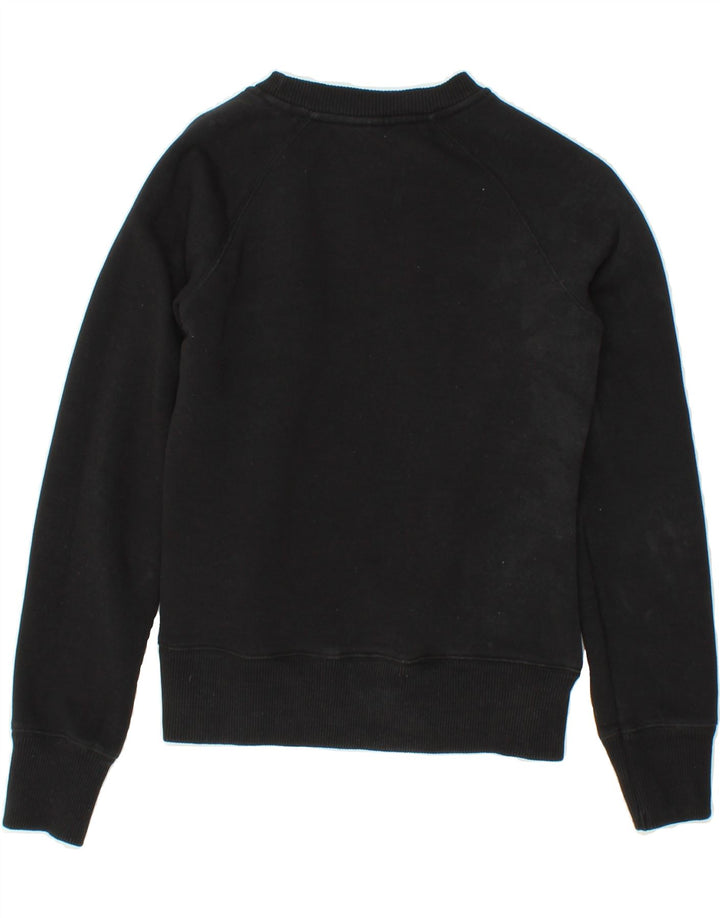 REEBOK Womens Sweatshirt Jumper UK 10 Small Black Vintage Reebok and Second-Hand Reebok from Messina Hembry 