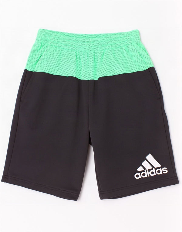 Adidas drenge grafiske sportsshorts 11-12 år Sort Colourblock Polyester