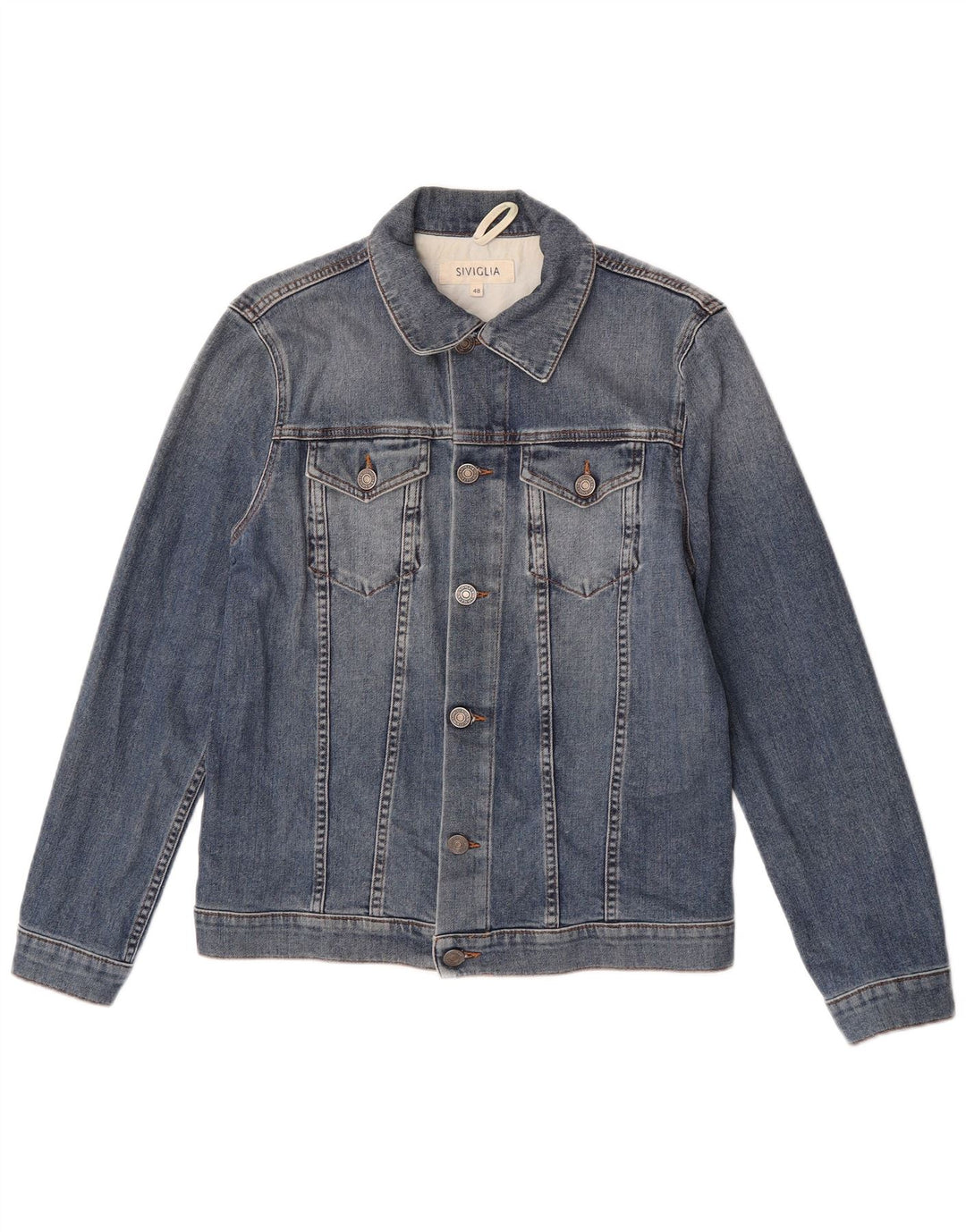 SIVIGLIA Denimjakke til mænd IT 48 Medium Blå Bomuld